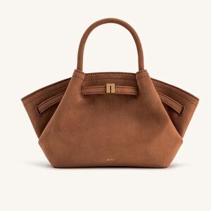 JW PEI HANA Mini Brown Apricot Faux Suede Tote